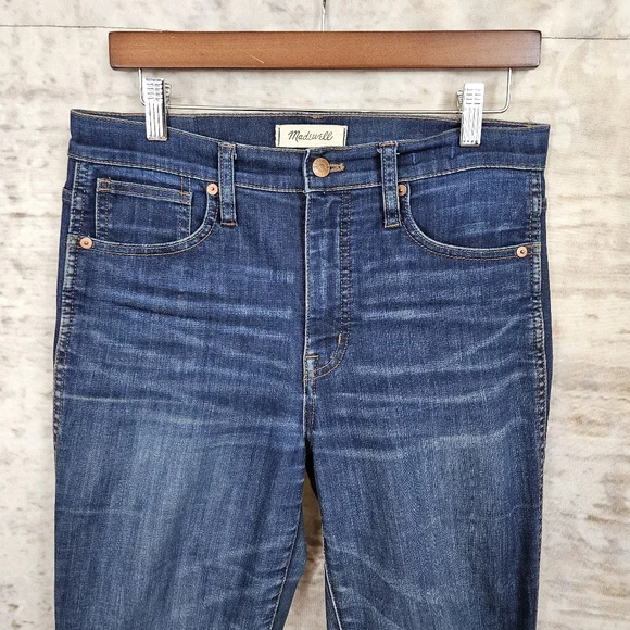 Madewell 28 10" High-Rise Skinny Jeans Denim High Rise Insulated Wind Proof - Picture 3 of 13
